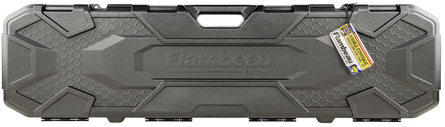 Flambeau 5013SN Double Coverage Single Gun Case Black Polymer 50″ Scoped Rifle Or Shotgun