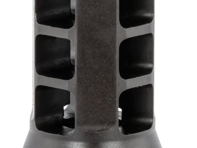 Huxwrx 1628 QD 762 Muzzle Brake Black with 1/2″-28 tpi Threads &  2.30″ OAL for 30 Cal AR-Platform