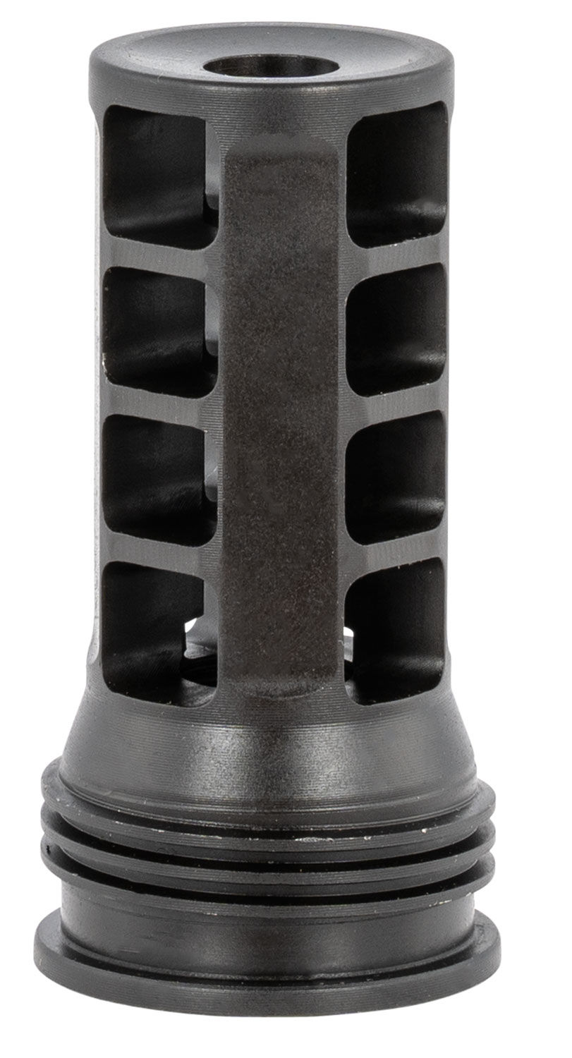 Huxwrx 1628 QD 762 Muzzle Brake Black with 1/2″-28 tpi Threads &  2.30″ OAL for 30 Cal AR-Platform