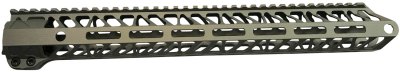 TIMBER CREEK OUTDOOR INC ME15HGFDE Enforcer Handguard AR-15 Flat Dark Earth Cerakote M-LOK Aluminum  15″