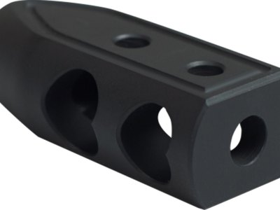 Timber Creek Outdoors 65HBBLC Heart Breaker Muzzle Brake Black Cerakote with 5/8″-24 tpi Threads for 6.5 Grendel AR-Platform