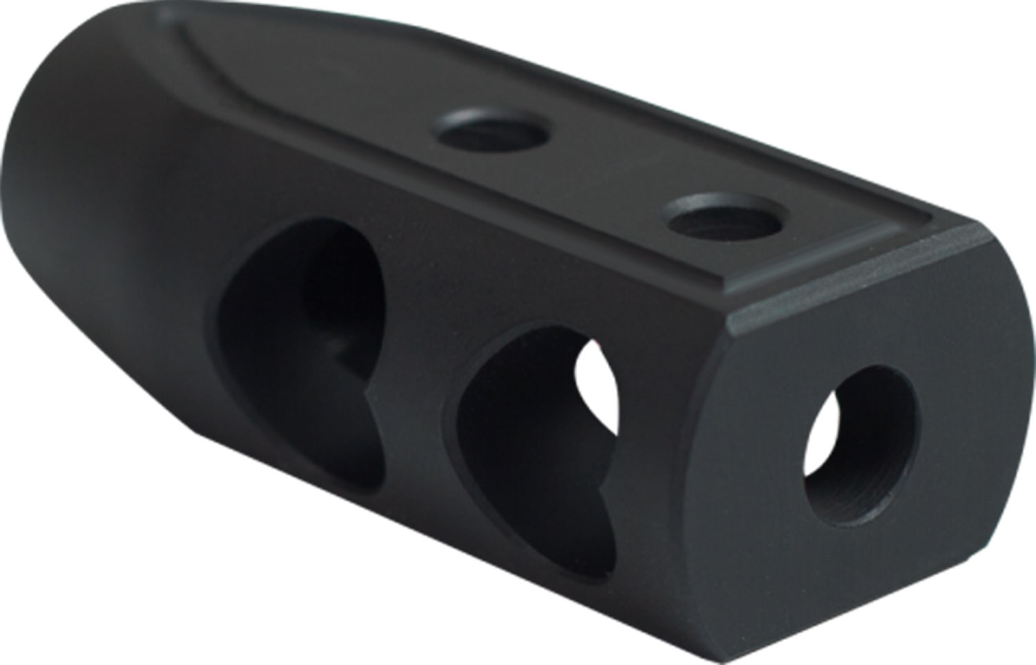 Timber Creek Outdoors 65HBBLC Heart Breaker Muzzle Brake Black Cerakote with 5/8″-24 tpi Threads for 6.5 Grendel AR-Platform