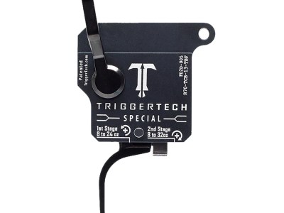TriggerTech R70TCB13TBF Special  Two-Stage Flat Trigger with 1-3.50 lbs Draw Weight Black Finish for Remington 700 Right