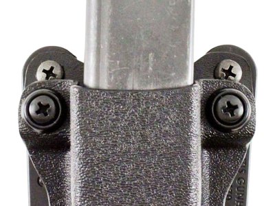 DeSantis Gunhide A86KJKKZ0 Quantico Single Mag Pouch OWB Black Kydex, Belt Clip Fits Belts Up To 1.50″ Wide, Compatible w/Sig P365, Ambidextrous