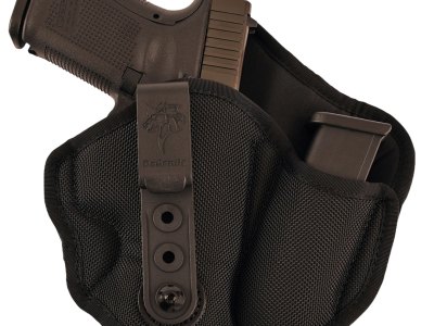 DeSantis Gunhide M89BAD6Z0 Inner Piece 2.0 AIWB Black Ballistic Nylon Belt Clip Compatible w/Glock 42/Colt Officer/Kel-Tec P-11 Right Hand