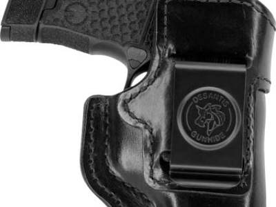 DESANTIS INSIDE HEAT HOLSTR RH – IWB LEATHER J FRAME 2″ BLACK