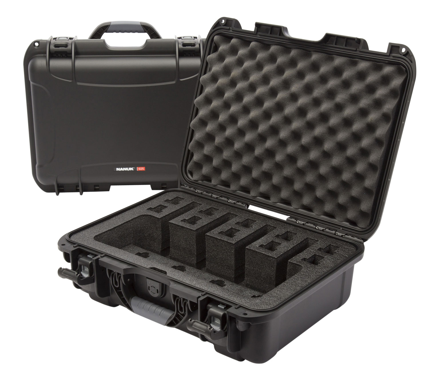 Nanuk 9254UP1 925 4 UP Pistol Case Waterproof Black Resin w/ Closed-Cell Foam Padding 17″ L x 11.80″ W x 6.40″ H Interior Dimensions