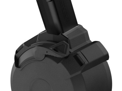 Magpul MAG1137BLK PMAG D-50 GL9-PCC 50rd Drum 9mm Luger Black Polymer Glock Style Fits Post PCC (NOT B&T GHM9 & KelTec Sub 2000)