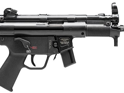 HK 81000482 SP5K PDW 9mm Luger Caliber with 5.83″ Barrel, 10+1 Capacity, Black Metal Finish, No Stock (Sling Mount), Black Polymer Grip Right Hand