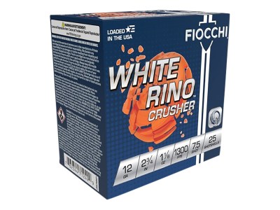Fiocchi 12WRCRS7 Exacta Target White Rino Crusher 12Gauge 2.75″ 1 1/8oz 7.5Shot 25 Per Box/10 Case