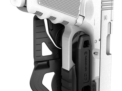 Recover Tactical G7 G7  OWB Black Polymer Compatible w/ Glock 17/19, Ambidextrous