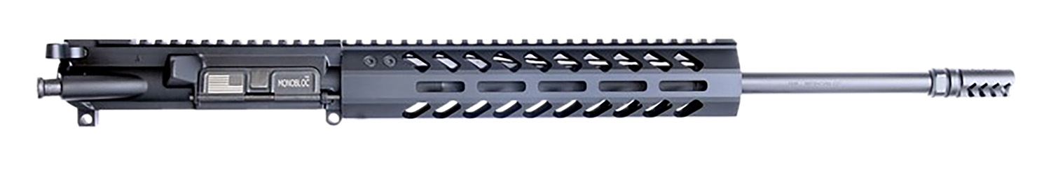 HM Defense 16MBUP556 MonoBloc Upper  223 Rem, 5.56x45mm NATO 16″ Black Cerakote Barrel, 7075-T6 Aluminum Black Anodized Receiver, 15″ M-LOK Free-Float Handguard for AR-15