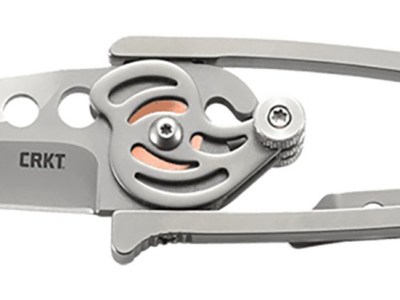 CRKT 5102N Snap Lock  2.55″ Folding Drop Point Plain Bead Blasted 420J2 SS Blade/Stainless Steel Handle Features Money Clip Includes Pocket Clip