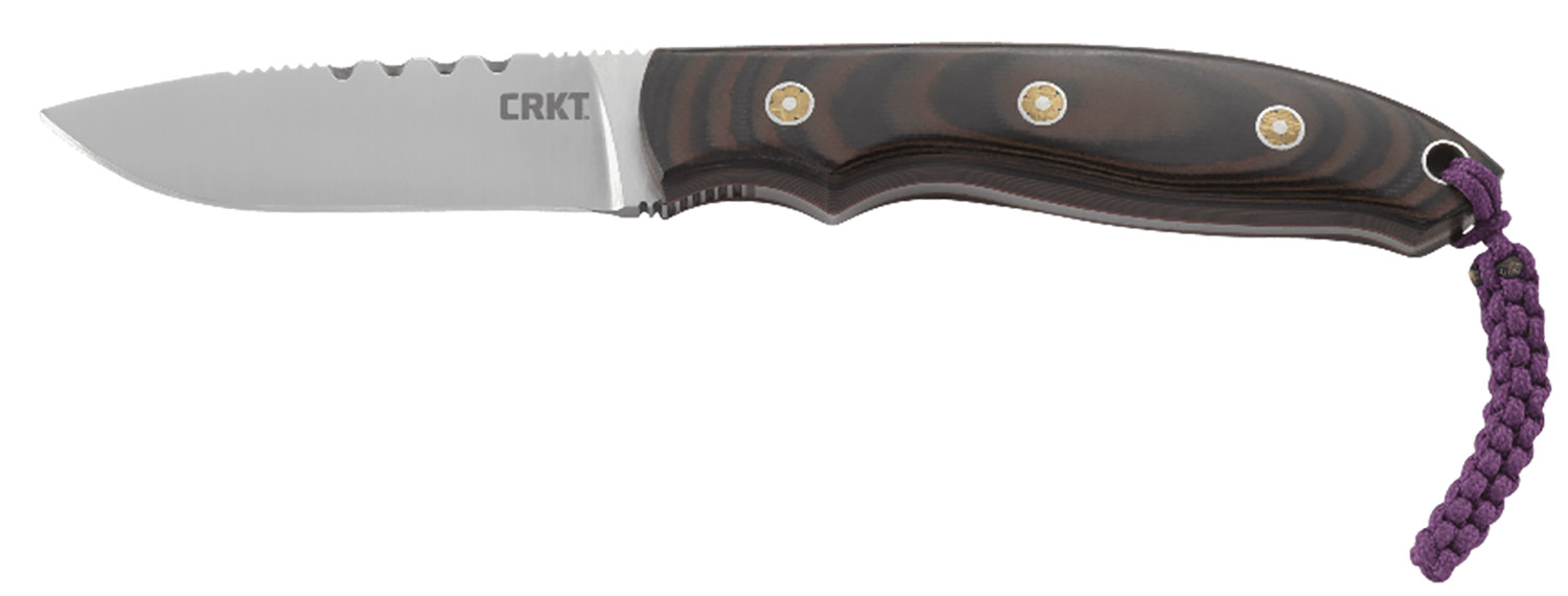 CRKT 2861 Hunt’N Fisch  2.99″ Fixed Plain Satin 9Cr18MoV SS Blade/Multi-Color G10 Handle Includes Lanyard/Sheath