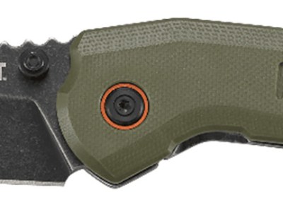 CRKT 6280 Overland  3″ Folding Sheepsfoot Plain Stonewashed 8Cr13MoV SS Blade/ Green G10/SS Handle Includes Pocket Clip