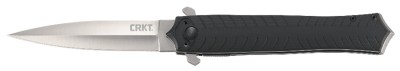 CRKT 2265 Xolotl  3.64″ Folding Spear Point Plain Satin 4116 Stainless Steel Blade/Black G10 Handle Includes Pocket Clip