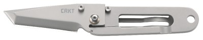 CRKT 5500 K.I.S.S.  2.25″ Folding Tanto Plain Bead Blasted 3Cr13MoV SS Blade/Bead Blasted Stainless Steel Handle Includes Pocket Clip