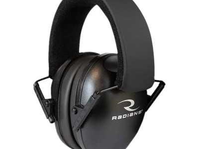 Radians LSO100CS Lowset Muff Polymer 21 dB Over the Head Black Adult 1 Pair