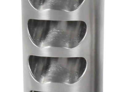 American Precision Arms G2F5838S Gen 2 Fat Bastard Self Timing Brake Stainless Steel with 5/8″-24 tpi Threads, 3.30″ OAL & 1.115″ Diameter for 338 Cal Rifle