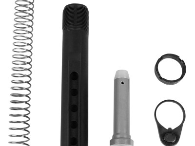 LBE Unlimited MILBUFKT Mil-Spec Buffer Tube Kit  6 Position AR-15 Black