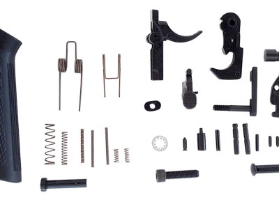 LBE Unlimited AR15LPKT Complete Lower Parts Kit  w/Pistol Grip & Trigger Guard AR-15 Black