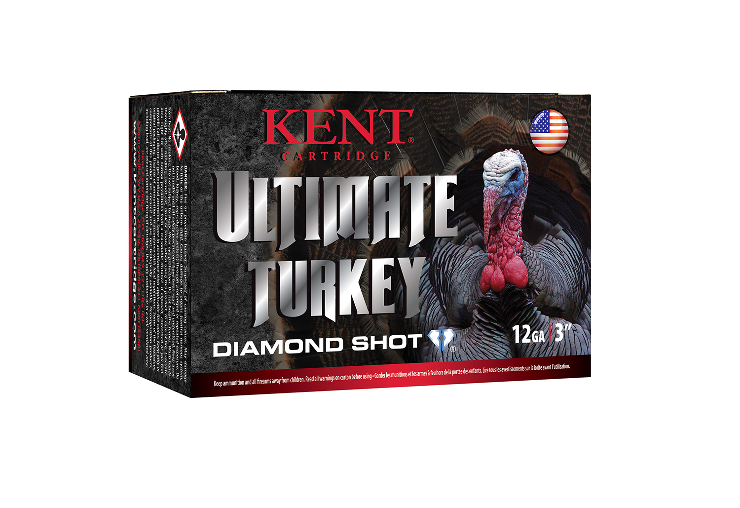 Kent Cartridge C123TK504 Ultimate Turkey 12Gauge 3″ 1 3/4oz 4Shot 10 Per Box/10 Case