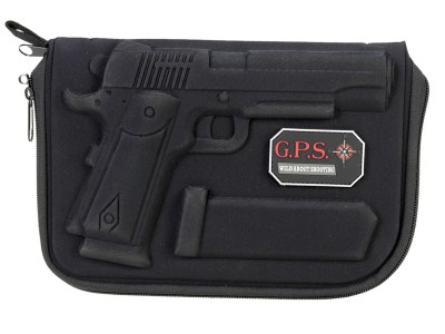 GPS Bags 908PC Custom Molded  w/ Lockable Zippers Internal Mag Holder & Black Finish for 1911 & Similar Clones