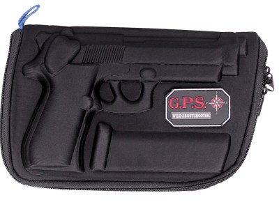 GPS Bags 909PC Custom Molded  w/ Lockable Zippers Internal Mag Holder & Black Finish for Beretta 92/96 & Taurus PT92