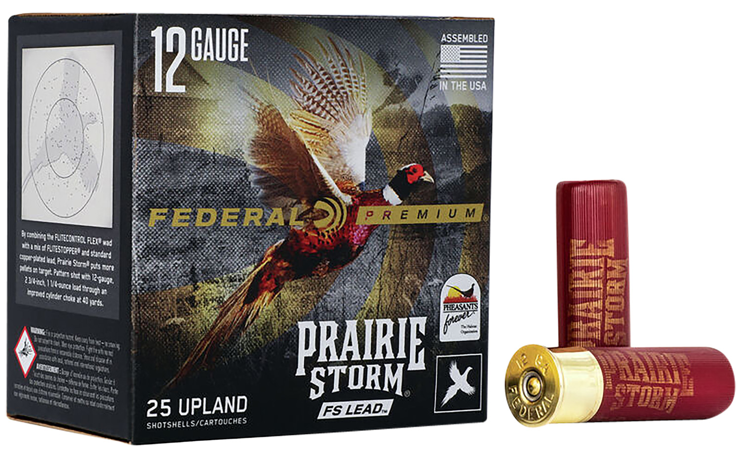Federal PFX129FS6 Premium Prairie Storm FS 12Gauge 3″ 1 5/8oz 6Shot 25 Per Box/10 Case