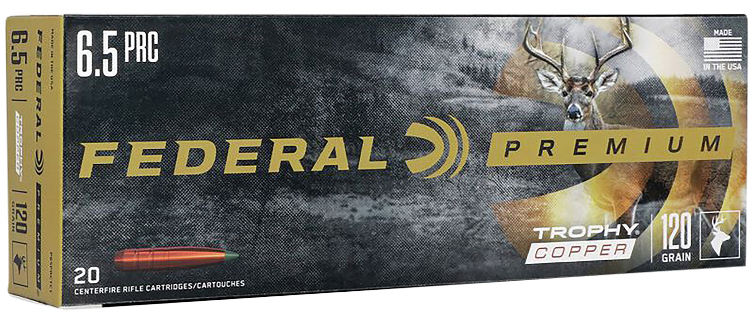 Federal P65PRCTC1 Premium  6.5PRC 120gr Trophy Copper 20 Per Box/10 Case