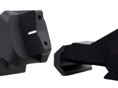 XS Sights AR00081N XTI2 45 Degree Offset BUIS Non-Tritium Set  Black Orange Front White Stripe Rear for AR-15