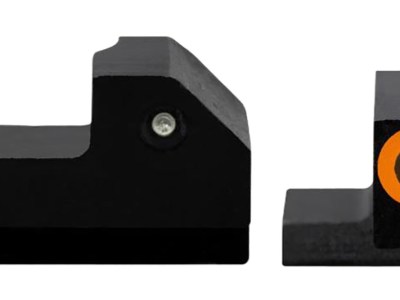 XS Sights CKR002P6N R3D Night Sights- Canik  Black | Green Tritium Orange  Outline Front Sight Green Tritium  Rear Sight