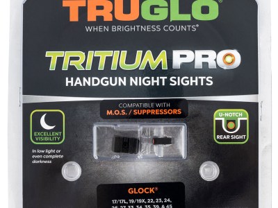 TruGlo TG231G1MC Tritium Pro  Black | Green Tritium Orange Outline Front Sight Green Tritium Rear Sight
