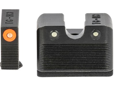 TruGlo TG231G2MC Tritium Pro  Black | Green Tritium Orange Outline Front Sight Green Tritium Rear Sight