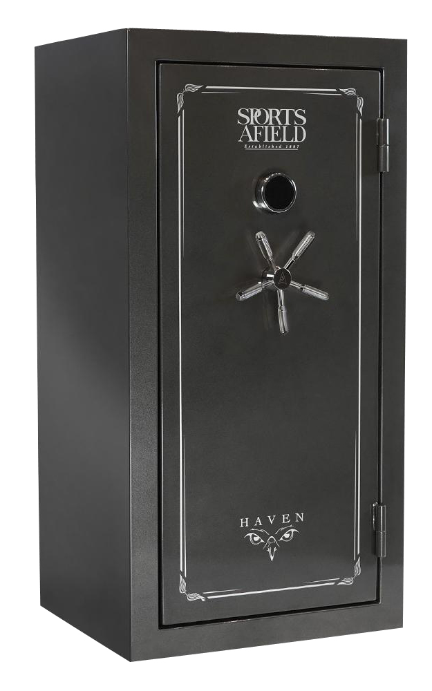 Sports Afield SECSA5930HX Haven  Electronic Keypad/Key Entry Dark Gray Metallic Steel Holds 36 + 6 59″ H x 30″ W x 25″ D Fireproof- Yes