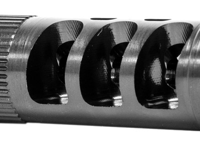 GrovTec US Inc GTHM315 G-Comp Muzzle Compensator Black Nitride Steel with 1/2″-28 tpi Threads for 223 Cal