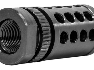 GrovTec US Inc GTHM317 G-Nite Flash Suppressor Black Nitride Steel with 1/2″-28 tpi Threads for 223 Cal