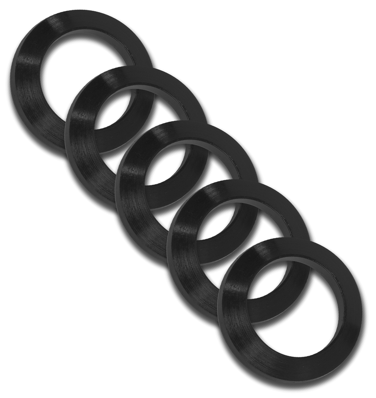 GrovTec US Inc GTHM320 Crush Washer  308 Cal Black Nitride Steel 5/8″-24 tpi Rifle 5 Per Pack