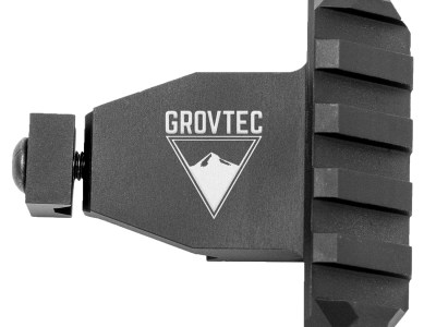 GrovTec US Inc GTSW321 Picatinny Rail  Angled Black Anodized Aluminum