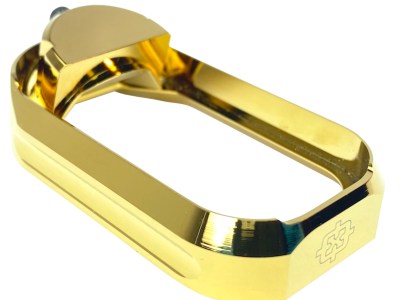 Cross Armory CRGFMWGD Flared Magwell  Compatible w/Glock Gen1-3 Gold Anodized Aluminum