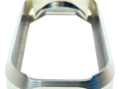 Cross Armory CRGFMWSV Flared Magwell  Compatible w/Glock Gen1-3 Silver Anodized Aluminum