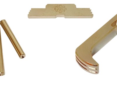 Cross Armory CRG5OKSV 3 Piece Kit  Extended Compatible w/Glock 17/19/26/34 Gen5 Silver Anodized Steel/Aluminum