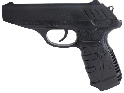 Gamo 611138054 P-25 Blowback Air Pistol CO2 177 16+1 Black Textured Polymer Grips