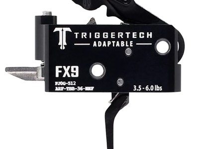 TriggerTech ARFTBB36NNF Adaptable  Two-Stage Flat Trigger with 3.50-6 lbs Draw Weight & Black PVD Finish for FN FX9