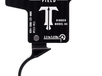 TriggerTech K84SBB25NNK Field  Single-Stage Curved Trigger with 2.50-5 lbs Draw Weight & Black PVD Finish for Kimber M84