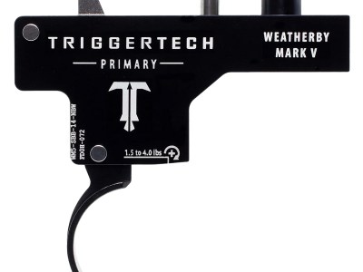 TriggerTech WM5SBB14NBW Primary  Single-Stage Curved Trigger with 1.50-4 lbs Draw Weight & Black PVD Finish for Weatherby Mark V