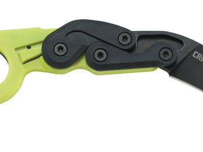 CRKT 4041G Provoke Zap 2.47″ Folding Plain Black Stonewashed 4116 Stainless Steel Blade/Bright Green Grivory Handle Includes Pocket Clip