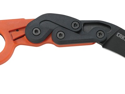CRKT 4041O Provoke  2.47″ Folding Plain Black Stonewashed 4116 Stainless Steel Blade/Orange Grivory Handle Includes Pocket Clip
