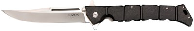 Cold Steel CS20NQX Luzon  Large 6″ Folding Plain 8Cr13MoV SS Blade/Black GFN Handle Features Safety Switch Includes Pocket Clip