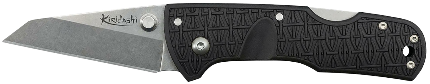 Cold Steel CS20KPL Kiridashi  2.50″ Folding Sheepsfoot Plain 4116 Stainless Steel Blade/Black Griv-Ex Handle Includes Pocket Clip